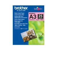 Brother Fotopapier A3 145 g/m² 25 Stück - Drucker Kompatibilität: Inkjet - Detailfarbe: Weiss - Medienformat: 297 x 420 mm - Mediengewicht: 145 g/m² - Nachhaltigkeit: Nicht angegeben - Papiertyp: Fotopapier