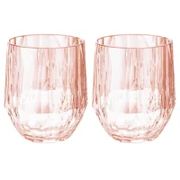 Koziol Trinkglas Club No. 23 200 ml, 2 Stück, Rosa - Glas Typ: Trinkglas - Material: Kunststoff - Detailfarbe: Rosa - Höhe: 9.8 cm - Volumen: 200 ml