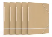 Oxford Gummibandmappe A4, Beige - Typ: Gummibandmappe - Ausstattung: Selbstklebendes Rückenschild - Gummiband - Detailfarbe: Beige - Material: Karton