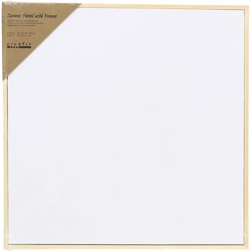Creativ Company Keilrahmen 30 x 30 cm, Weiss, 1 Stück - Format: 30 x 30 cm - Material: Holz - Pappe