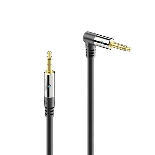 sonero Audio-Kabel 3.5 mm Klinke - 3.5 mm Klinke 0.5 m - Kabeltyp: Anschlusskabel - Audioanschluss Seite A: 3.5 mm Klinke - Audiokanäle: Stereo - Audioanschluss Seite B: 3.5 mm Klinke - Detailfarbe: Schwarz - Länge: 0.5 m