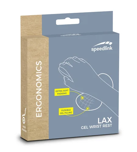 SPEEDLINK LAX Wrist Rest Gelpad SL620800B Ergonomic, black