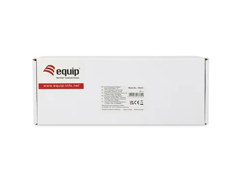 Equip 10 Patchpanel 12xKeystones FTP 1U RAL9005