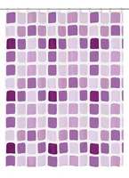 Kleine Wolke Duschvorhang Sonny 180 x 200 cm, Violett - Produkttyp: Duschvorhang - Detailfarbe: Violett - Breite: 180 cm - Höhe: 200 cm - Detailmaterial: Poly-Ethylen-Vinylacetat (PEVA) - Grundmaterial: Kunststoff