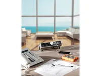 Bachmann Desk2 socket-outlet 3 x Type F Black, Stainless steel