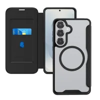 4smarts Back Cover Urban Pro Flipcase Samsung Galaxy S26 Qi2 ready - Farbe: Schwarz - Fallsicher: Ja - Kompatible Hersteller: Samsung - Detailfarbe: Schwarz - Mobiltelefon Kompatibilität: Galaxy S26 - Material: Kunstleder