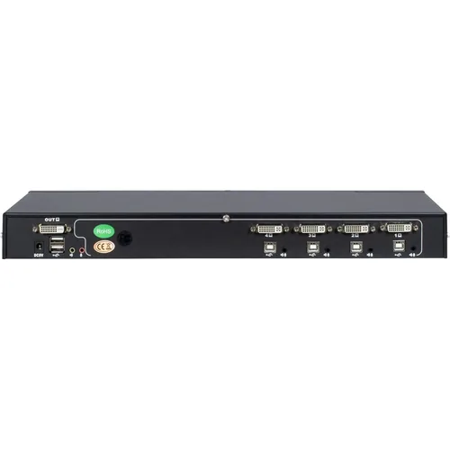 Inter-Tech KVM-Switch AS-9104DA RackmountDVI,4xDVIUSBAudio retail