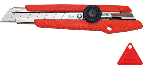 NT Cutter Cutter eL-500 18 mm - Detailfarbe: Rot - Klingenform: Abbrechklinge - Klingenlänge: 100 mm - Klingenbreite: 18 mm