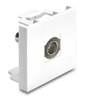 DELOCK Easy 45 Modul BNC Buchse zu BNC Buchse weiß