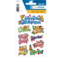 HERMA 3813 autocollant décoratif Papier Multicolore Permanent 16 pièce(s)