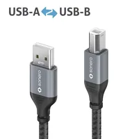 sonero USB 2.0-Kabel USB-A - USB-B 1 m - Kabeltyp: Anschlusskabel - Detailfarbe: Schwarz - USB Standard: 2.0 (480 Mbps) - USB Anschluss 2 (Endgerät): USB-B - USB Anschluss 1 (Quelle): USB-A - Besondere Eigenschaften: Premium Qualität