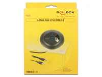 DeLOCK 62868 interface hub USB 3.2 Gen 1 (3.1 Gen 1) Type-A 5000 Mbit/s Black
