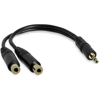 6IN STEREO SPLITTER CABLE .