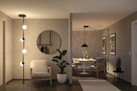 Paulmann ULine Pendel Bol 300 mm, 3000 K, 90 Ra, Aluminium, Schwarz - Detailfarbe: Schwarz - Lampensockel: LED fest verbaut - Smart Home: Ja - Lichtfarbe: Warmweiss - Lichtstärke: 1245 lm - Dimmbar: nicht dimmbar
