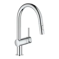 GROHE Küchenarmatur Minta U-Auslauf - Material: Messing - Montage: Standmontage - Anschlussmass: 1/2 - Ausziehbare Brause: Ja - Anzahl Strahlarten: 1 - Farbe: Chrom