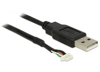 DeLOCK USB 2.0 A M / 5 pin V5 1.5m camera cable Black