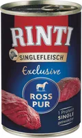 Rinti Nassfutter Singlefleisch Exclusive Ross Pur, 400 g - Tierbedürfnis: Verdauung - Magen & Darm - Nachhaltigkeit: Nicht angegeben - Lebensphase: Adult - Produkttyp: Alleinfutter - Packungsgrösse: 400 g - Fleischsorte: Pferd