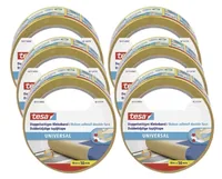 tesa Klebeband -Set Universal, 50 mm x 10 m, 6 Rollen, Braun - Breite: 50 mm - Länge: 10 m - Verpackungseinheit: 6 Stück - Detailfarbe: Braun - Klebehaftung: Permanent - Art: Doppelseitiges Klebeband