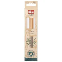 Prym 1530 Strumpfstricknadel BAMBUS 2.50 mm, 15 cm - Material: Bambus - Produkttyp: Strumpfstricknadel