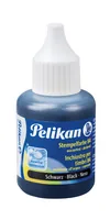 Pelikan Stempelfarbe wasserfest 30 ml Schwarz mit Pinsel