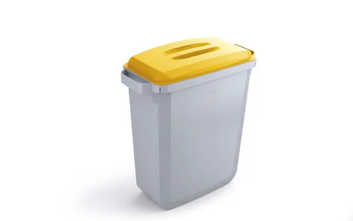 DURABLE Abfallbehälter DURABIN 60l Deckel gelb DURAFRAME A5