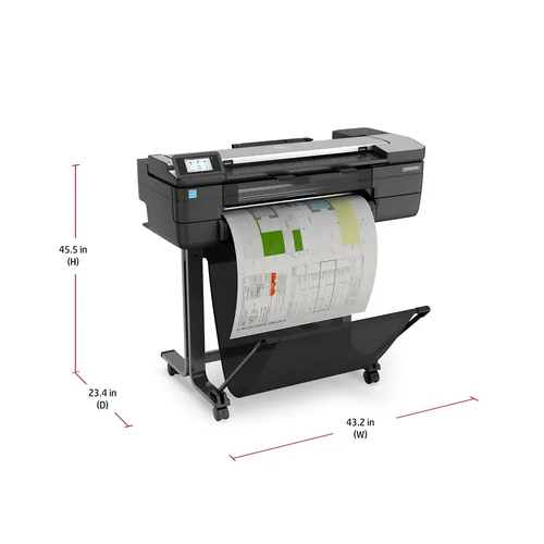 HP Designjet T830 24-in Multifunction Printer Großformatdrucker WLAN Tintenstrahl Farbe 2400 x 1200 DPI 610 x 1897 mm Ethernet/LAN