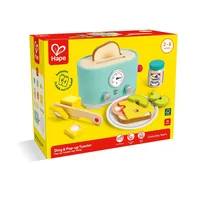 Hape Spiel-Haushaltsgerät Pop-up-Toaster-Set Kling - Kategorie: Küchengeräte - Altersempfehlung ab: 2 Jahren - Material: FSC®-Holz - Kunststoff - Eigenschaften: Keine Eigenschaft - Zertifikate: FSC