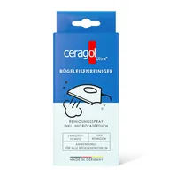 Ceragol Bügeleisenreiniger 50 ml & Tuch - Packungsgrösse: 50 ml - Eigenschaft: Flüssig - Einsatzgebiet: Edelstahl Oberflächen - Natürlich Leben: Keine Besonderheiten