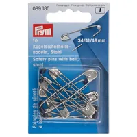 Prym Sicherheitsnadel Nr. 0 - 3, 10 Stück - Verpackungseinheit: 10 Stück - Detailfarbe: Blau - Silber - Produkttyp: Sicherheitsnadel