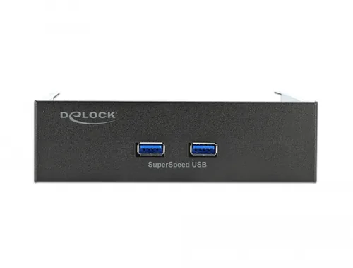 DeLOCK 5.25″ Front Panel with 2 x USB 5 Gbps Type-A ports