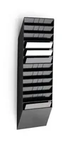 Durable FLEXIBOXX literature rack 12 shelves Black