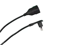 Schönenberger Verlängerungskabel 1 m T13-T12 - Anzahl Leiter: 3 - Detailfarbe: Schwarz - Kinderschutz: Ja - Steckereigenschaften: Flachstecker - Steckertyp Ausgang: T13 - Leiterquerschnitt: 1 mm²