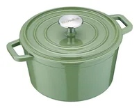 Berndes Bräter b.iron 20 cm - Material: Gusseisen - Topfart: Bräter - Kompatible Kochfelder: Backofen - Glaskeramik - Gas - Induktion - Elektro - Antihaftbeschichtung: Ja - Detailfarbe: Grün - Spülmaschinenfest: Nein