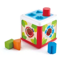 Hape Sortierspiel Sortierbox Gartenhütte - Altersempfehlung ab: 12 Monaten - Eigenschaften: Keine Eigenschaft - Material: Kunststoff - Holz - Detailfarbe: Mehrfarbig