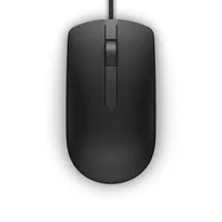 Dell MS116 - Mus - optisk - 2 knapper - kablet - USB - sort