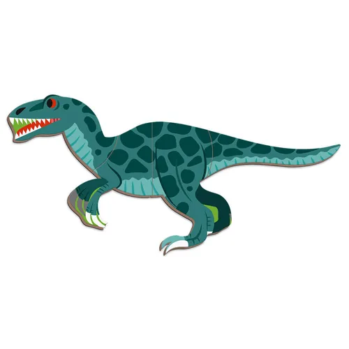 Janod Beschäftigungsspielzeug Magnetbuch Dinosaurier - Altersempfehlung ab: 3 Jahren - Material: Pappe - Nachhaltigkeit: FSC® - Detailfarbe: Orange