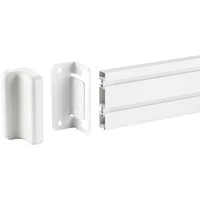 InLine Slatwall Befestigungswinkel für Wandhalterung Panel - weiß - 2er-Set