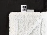 COCON Decke Fleece Sherpa 150 x 200 cm, Anthrazit-Weiss - Eigenschaften: Keine Eigenschaft - Zertifikate: Öko-Tex Standard 100 - Breite: 150 cm - Höhe: 200 cm - Detailfarbe: Anthrazit - Produkttyp: Decken