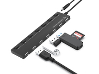 CONCEPTRONIC 7-Port Hub USB-A2.0->7xA2.0DC m.Netz. sw