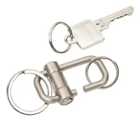 Troika Schlüsselanhänger 2 - Way Key Silber - Motiv: Kein - Detailfarbe: Silber