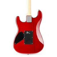 MAX E-Gitarre GigKit Quilted Style Rot - Gitarrenkoffer / Gigbag: Gigbag - Hals: Linde - Tonabnehmerbestückung: HH - Gitarrensteg: Tremolo - Leistung AMP: 0 W - Set: Ja