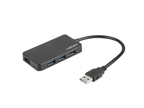 NATEC Hub USB 3.0 Moth (4 ports, black)