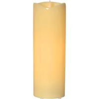 Star Trading LED-Kerze Pillar Grande Ø 12 x 38 cm, Beige - Betriebsart: Batteriebetrieb - Fernbedienung: Nein - Aussenanwendung: Ja - Höhe: 38 cm - Timerfunktion: Ja - Set: Nein
