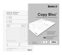 BIELLA Quittung COPY-BLOC D/F/I/E A6 51462500U selbstdurchschreib. 50x2 Blatt