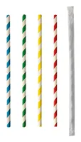 Papstar Strohhalm Stripes Farbig assort. 100 Stück, Mehrfarbig - Materialtyp: Papier - Material: Papier - Packungsgrösse: 100 Stück - Länge: 20 cm - Detailfarbe: Mehrfarbig