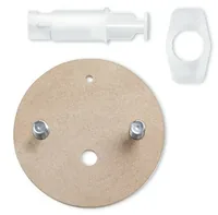 tesa Power.Kit-Adapter BK164 - Vergrösserung: 0 × - Detailfarbe: Beige - Form: Rund - Wandhalterung: Ja