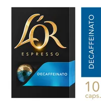 L'Or Kaffeekapseln Decaffeinato 10 Stück - Entkoffeiniert: Ja - Produktionsland: Frankreich - Packungsgrösse: 10 Stück - Geschmacksrichtung: Kaffee - Getränkeart: Espresso - Kaffeeart: Nespresso Kapseln
