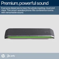 HP Poly Sync 60 Microsoft Teams Certified Speakerphone haut-parleur Téléphone mobile / PC USB/Bluetooth Argent