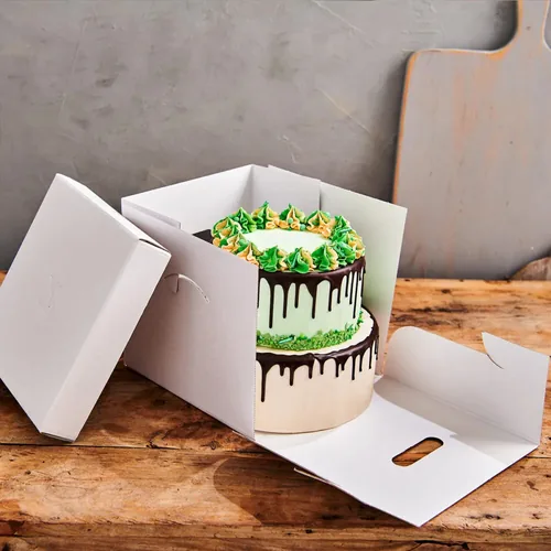 Funcakes Tortenbox weiss 37 x 37 x 45 cm - Detailfarbe: Weiss - Materialtyp: Papier - Material: Karton