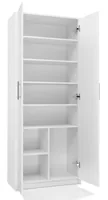 Filing cabinet OLIV 2D 74x35x180 cm, white